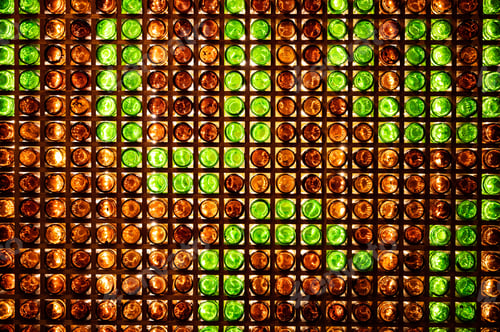 Preview: Beer bottles in stand texture background wall