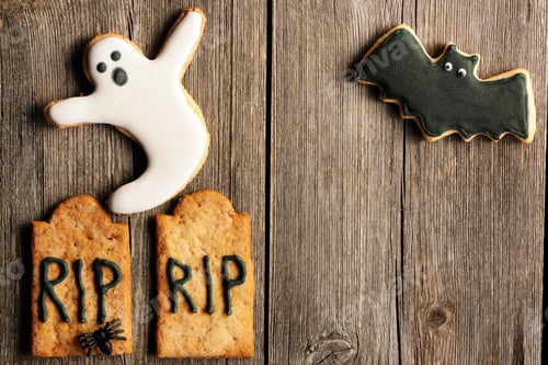 Preview: Halloween homemade gingerbread cookies