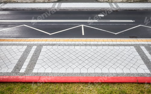 Preview: Pavement and street from above.