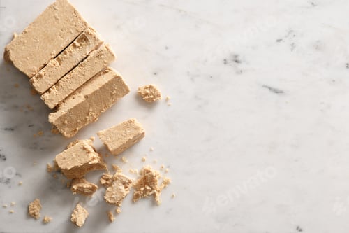 Preview: Sweet dessert halva prepared from peanut.