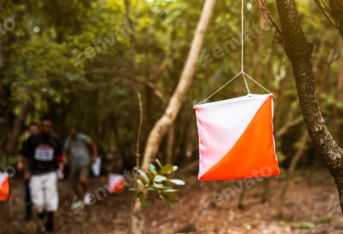 Preview: Outdoor orienteering check point activity