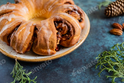 Preview: Swedish tea ring Christmas cake