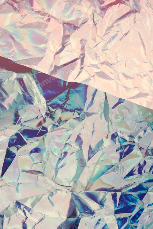 Preview: metallic crumpled background. Minimal abstract composition. texture background for card