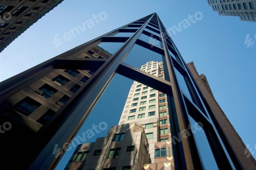 Preview: Buildings reflected, Boston, Massachusetts, USA