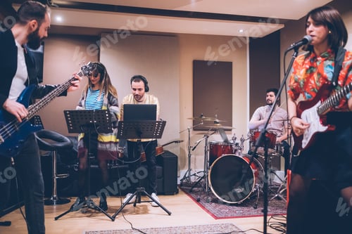 Preview: Musician rehearsing studio