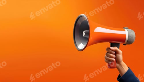 Preview: Hand holding a megaphone