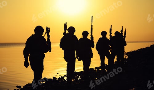 Preview: Army soldier silhouettes