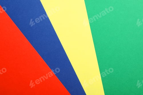 Preview: Colorful paper sheets as background, top view
