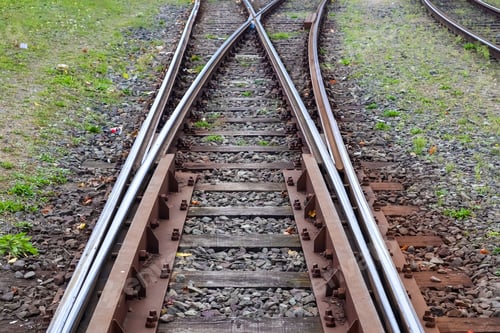 Preview: Railway road with stones