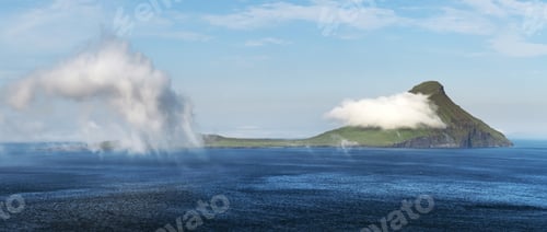 Preview: Drammatic view of Koltur island in Atlantic ocean