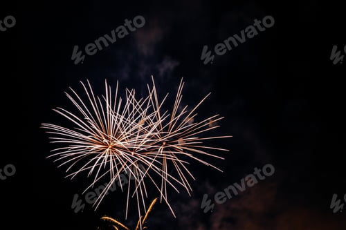 Preview: Scenic view of colorful fireworks during nighttime