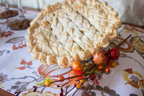 Preview: Fall apple pie - autumn dinner