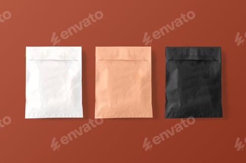 Preview: Bakery paper bag in minimal style with design space