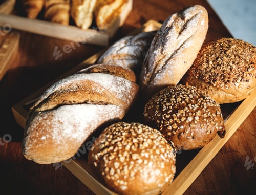 Preview: Closeup of fresh baked breads
