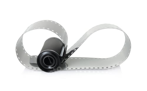 Preview: Roll of photographic film isolated on white
