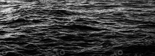 Preview: black water sea wave. black water banner and surface of dark nature background. Black water texture.