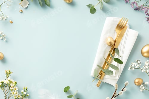 Preview: Stylish Easter brunch table setting