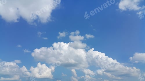 Preview: Blue sky with white clouds