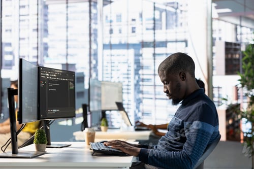 Preview: Computer technician doing software quality assurance