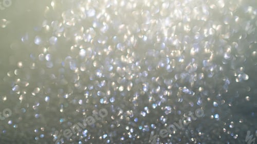 Preview: Gray Silver Blur Glitter Effect Bokeh Light Background