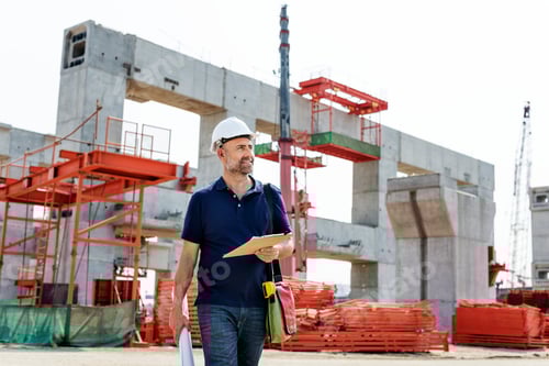Preview: Site engineer on a construction site