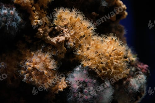 Preview: Assorted coral reefs in pure aquarium water