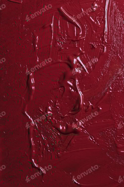 Preview: Abstract Swirls of Deep Red Paint Texture