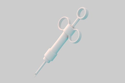 Preview: Minimalist injection syringe medical tool