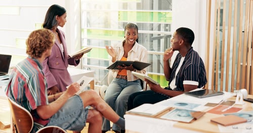 Preview: Group, students and explain for education in class for business study, help and prepare for present