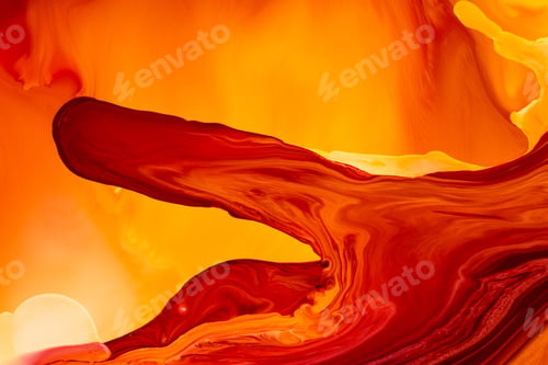 Preview: Abstract flow of liquid paints in mix