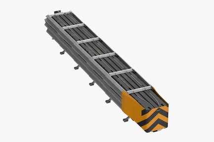 Preview: Roadside Crash Attenuator - Clean and Dirty