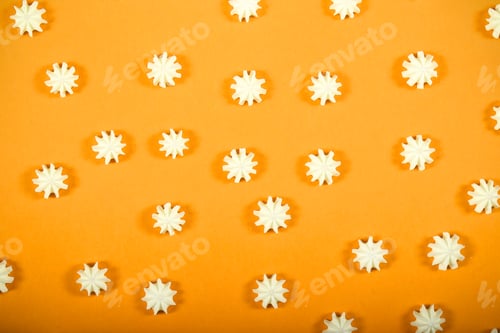 Preview: Meringue Small Lies On A Bright Background