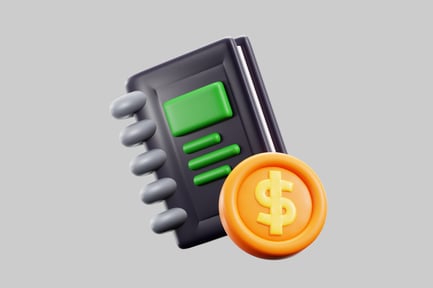 Preview: Finance tracker with dollar coin