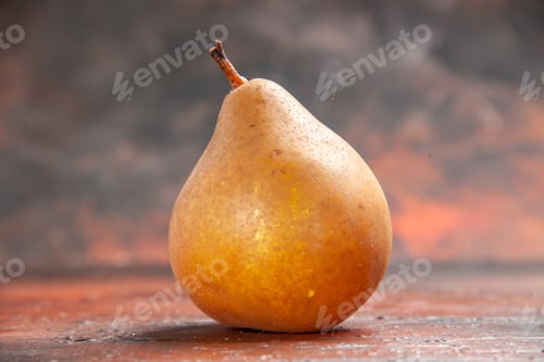 Preview: front view sweet pear on dark background fruit pulp tree apple photo