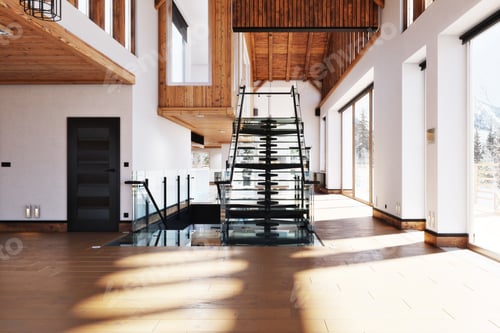 Preview: Modern cabin interior