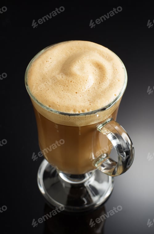 Preview: cup of coffee on black