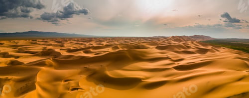 Preview: Sunset over the sand dunes in the desert