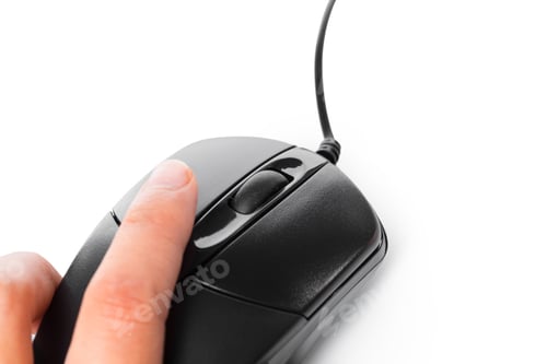 Preview: isolated on white computer mouse