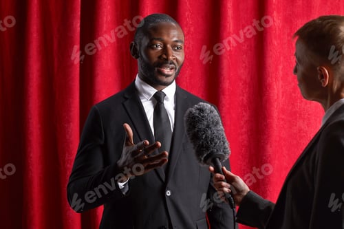Preview: African-American Man Giving Interview