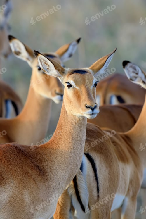 Preview: Thomson's gazelle on savanna in Africa