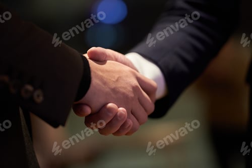 Preview: A businessman shaking hands.