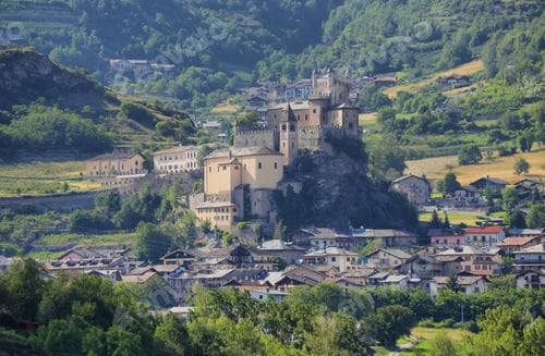 Preview: Medieval castle of Saint-Pierre in Aosta Valley, Italy
