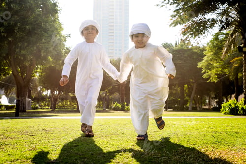 Preview: Group of middle eastern kids in Dubai