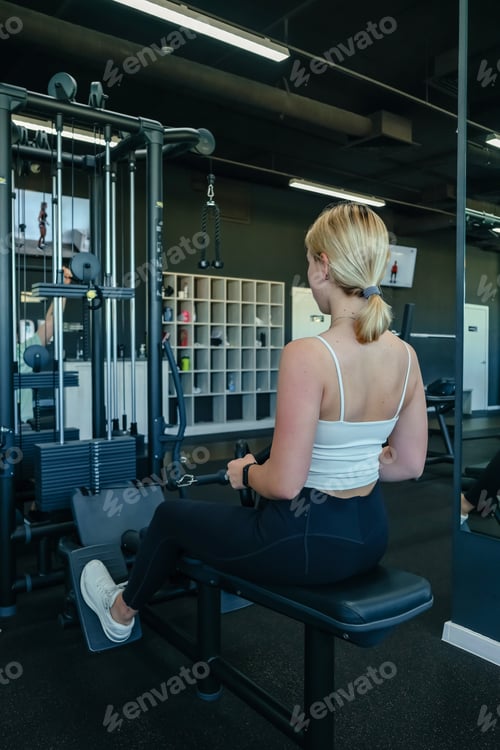 Preview: Fitness,sports.fit,Girl in mask fitness gym opening lockdown covid passport,QR cod