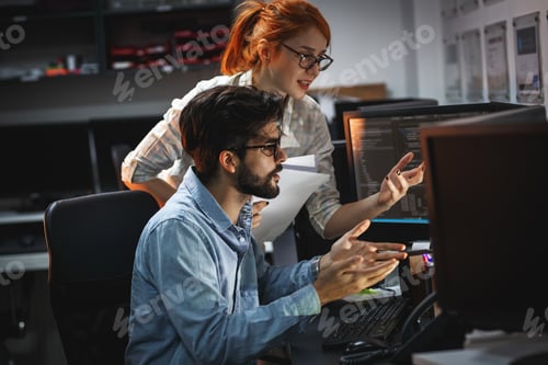 Preview: programmers work late at night