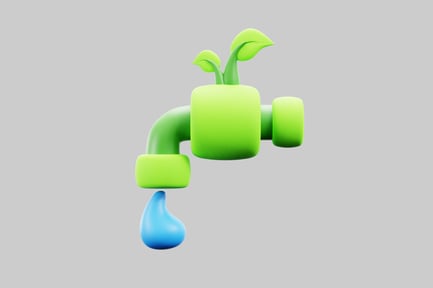 Preview: Blooming tap with water drop