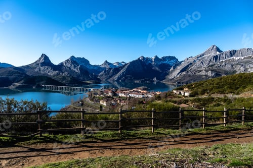 Preview: Mountain Lake Village. Riano, Leon, Castile