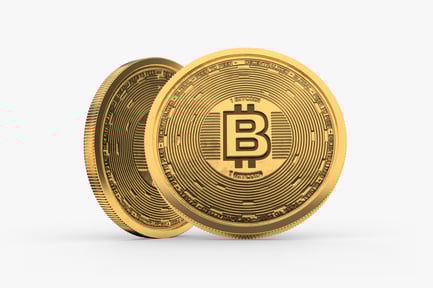 Digital BTC Bitcoin Currency 3D Model
