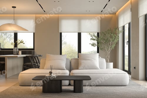 Preview: Modern style conceptual interior room