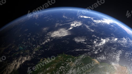 Preview: Blue Planet Earth from Space View